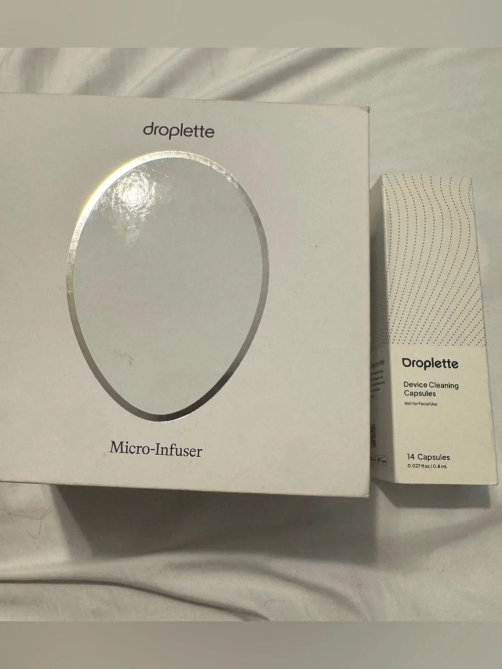 Droplette micro-infuser device with device cleaning capsules - NEW
